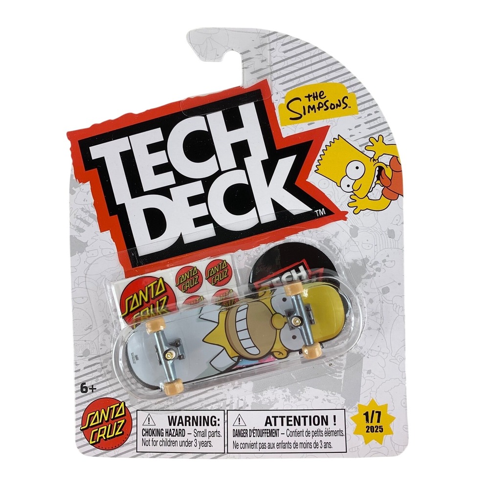 Tech Deck Sonic The Hedgehog Simpsons TMNT Fingerboards Lot 4 Santa Cruz Finesse - Picture 4 of 6